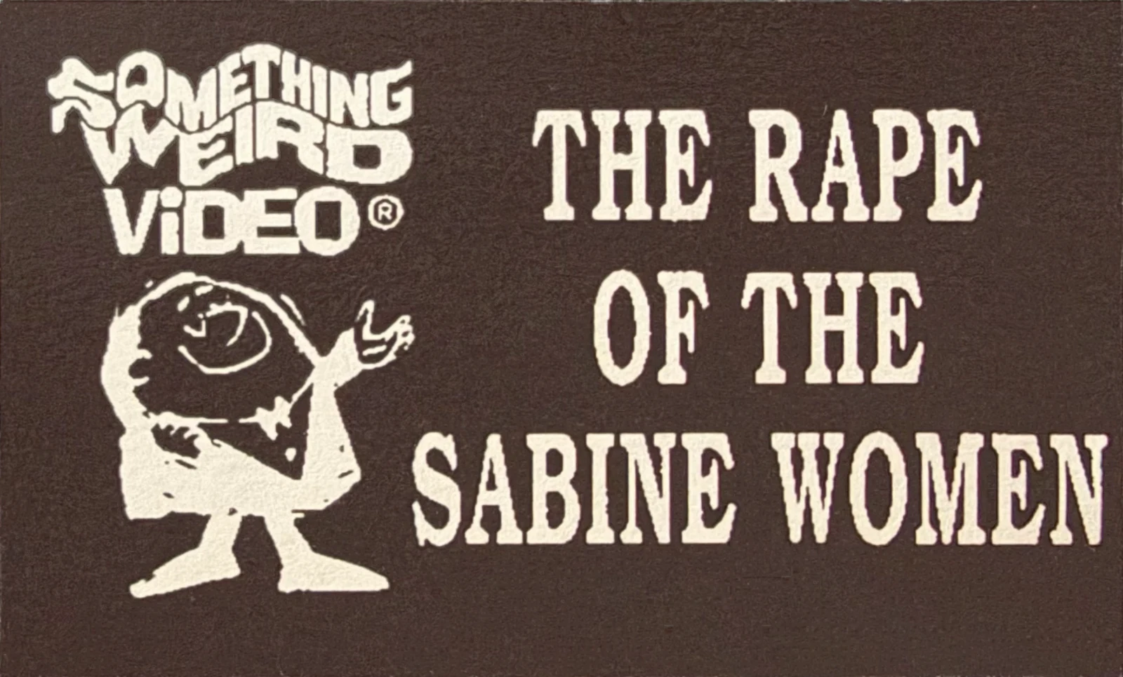 The Rape of the Sabine Women VHS front label scan