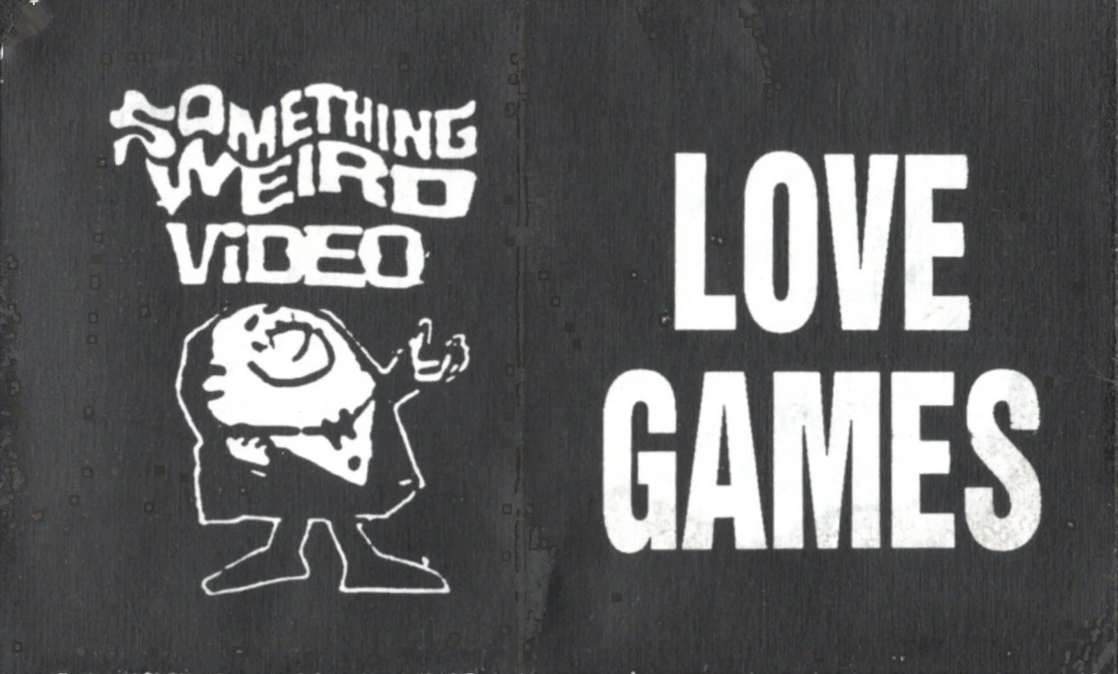 Love Games VHS front label scan