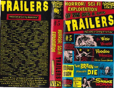Horror/Sci-Fi Exploitation of the 50's and 60's VHS cover