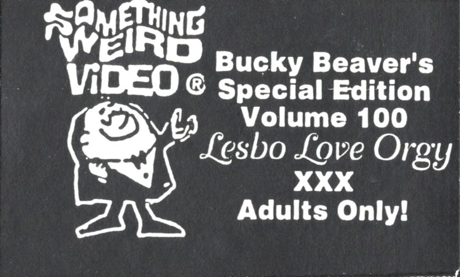 Lesbo Love Orgy VHS front label scan