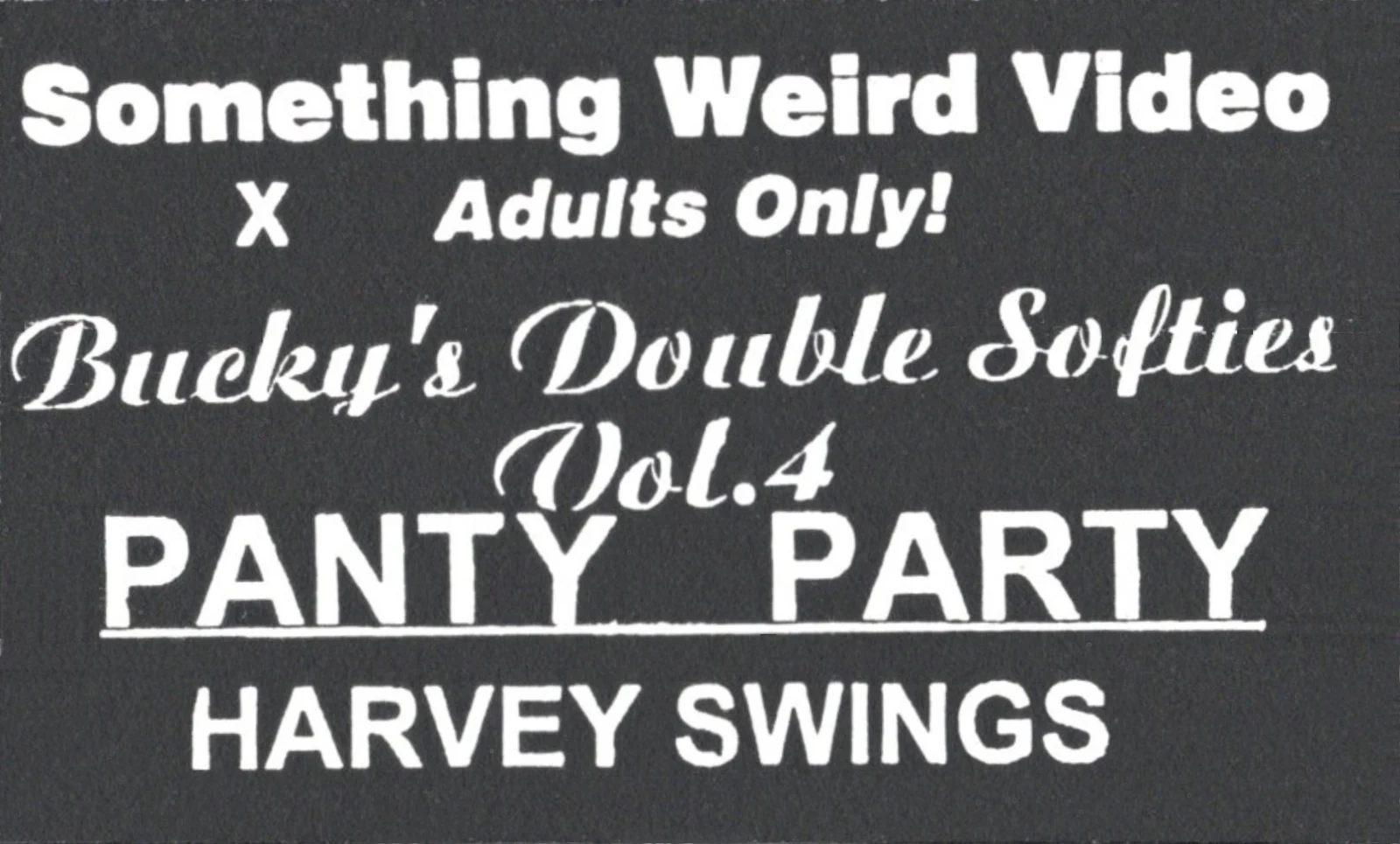 Bucky Beaver's Double Softies VHS front label scan