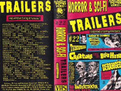 Horror & Sci Fi Trailers VHS cover