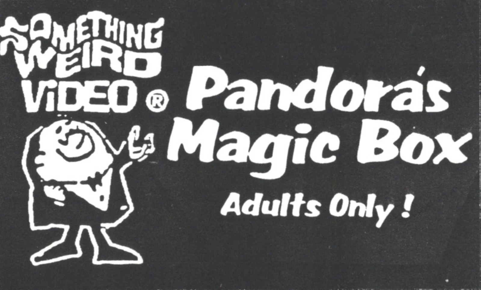 Pandora and the Magic Box VHS front label scan