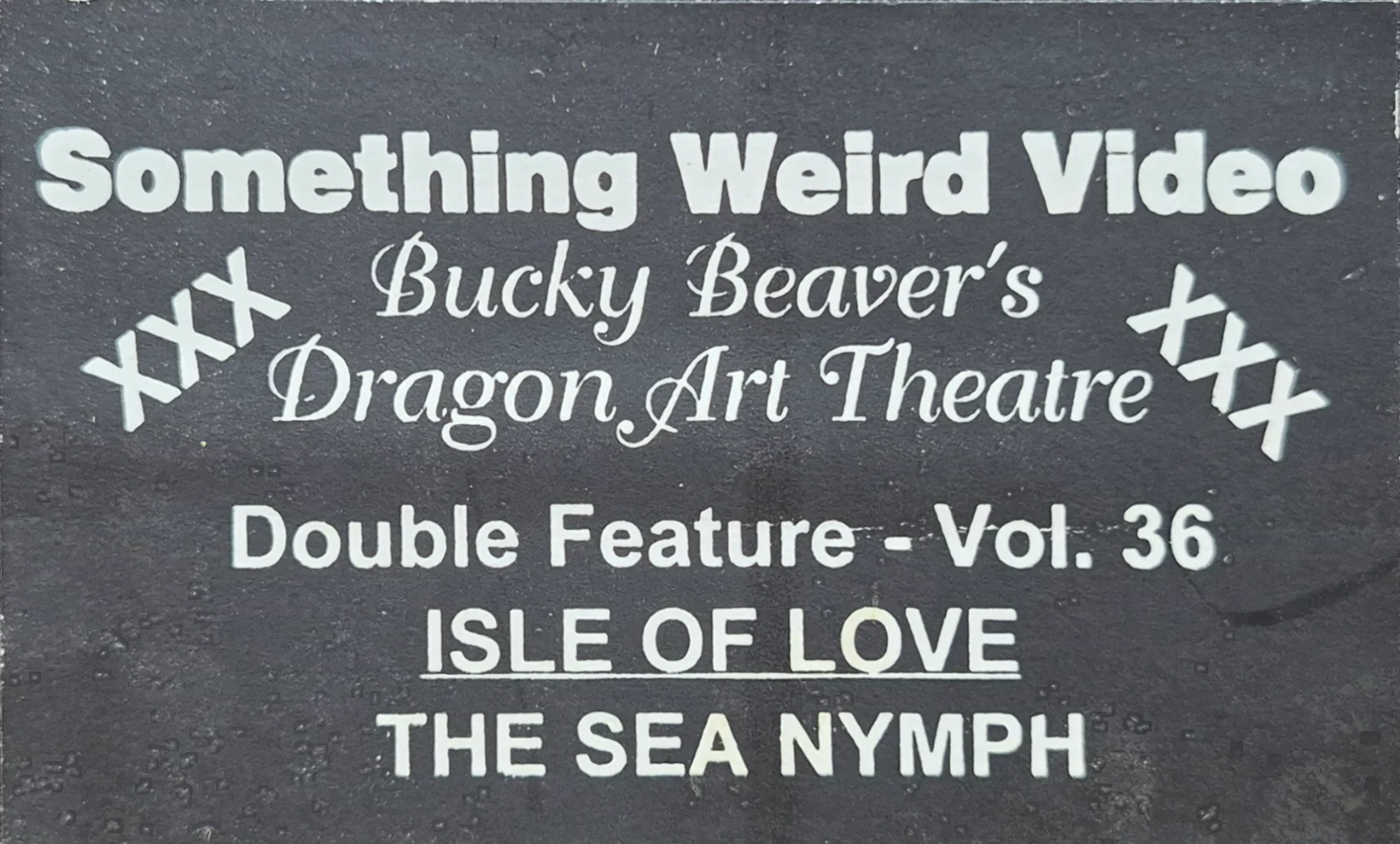 Dragon Art Theatre VHS front label scan