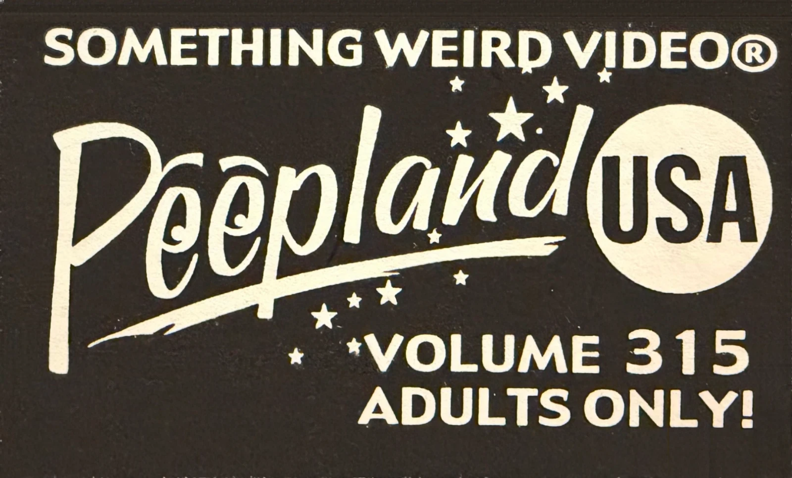 Peepland USA VHS front label scan