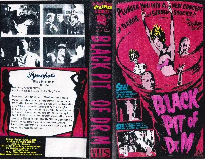 Black Pit of Dr. M VHS cover