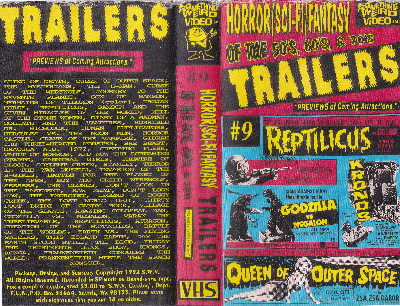 Horror/Sci-Fi/Fantasy of the 50's 60's and 70's VHS cover