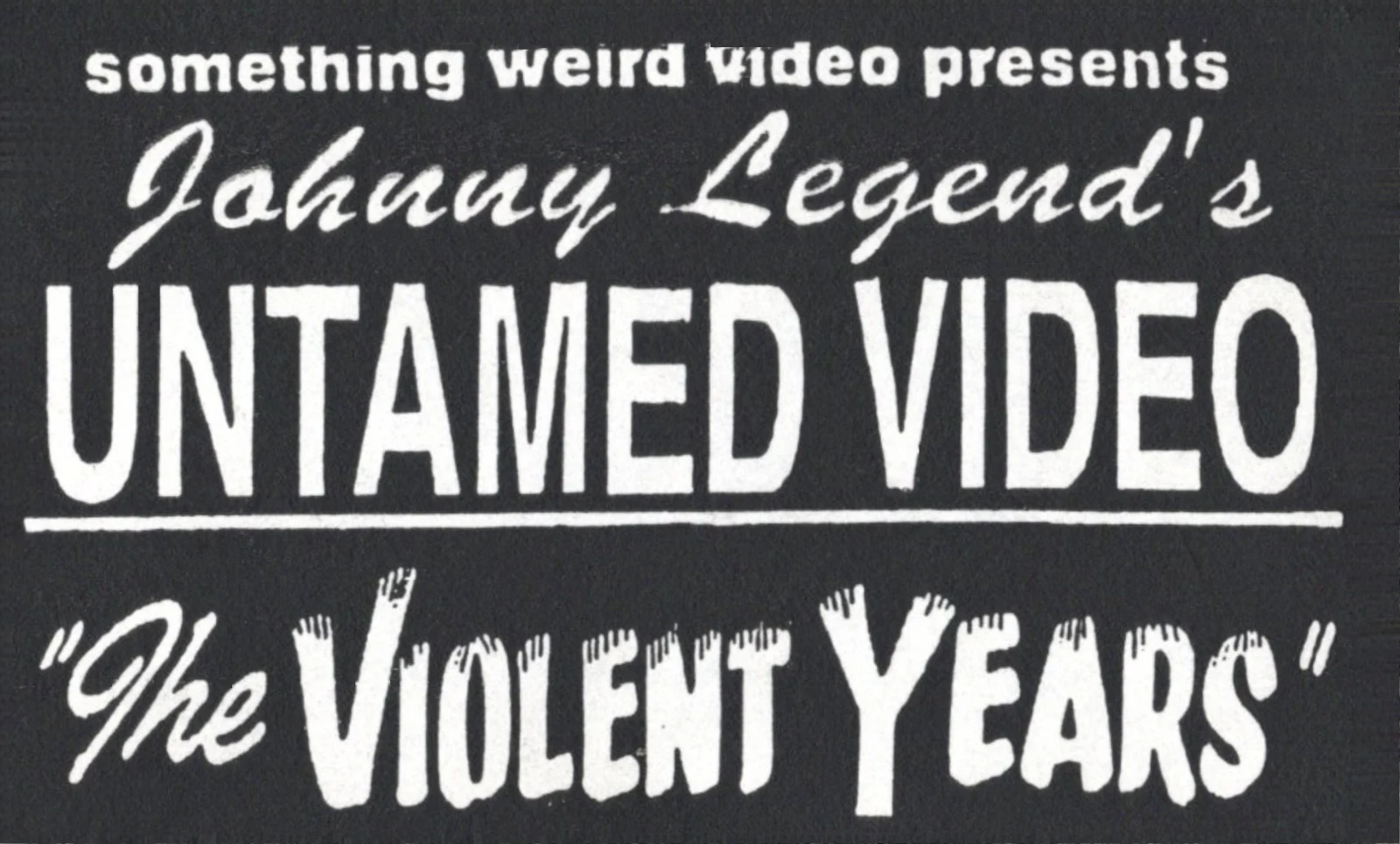 The Violent Years VHS front label scan