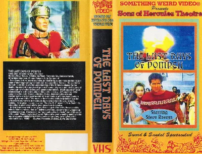 The Last Days of Pompeii VHS cover