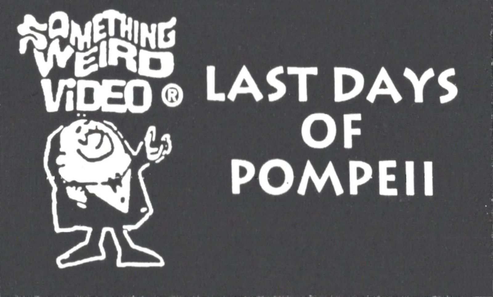 The Last Days of Pompeii VHS front label scan