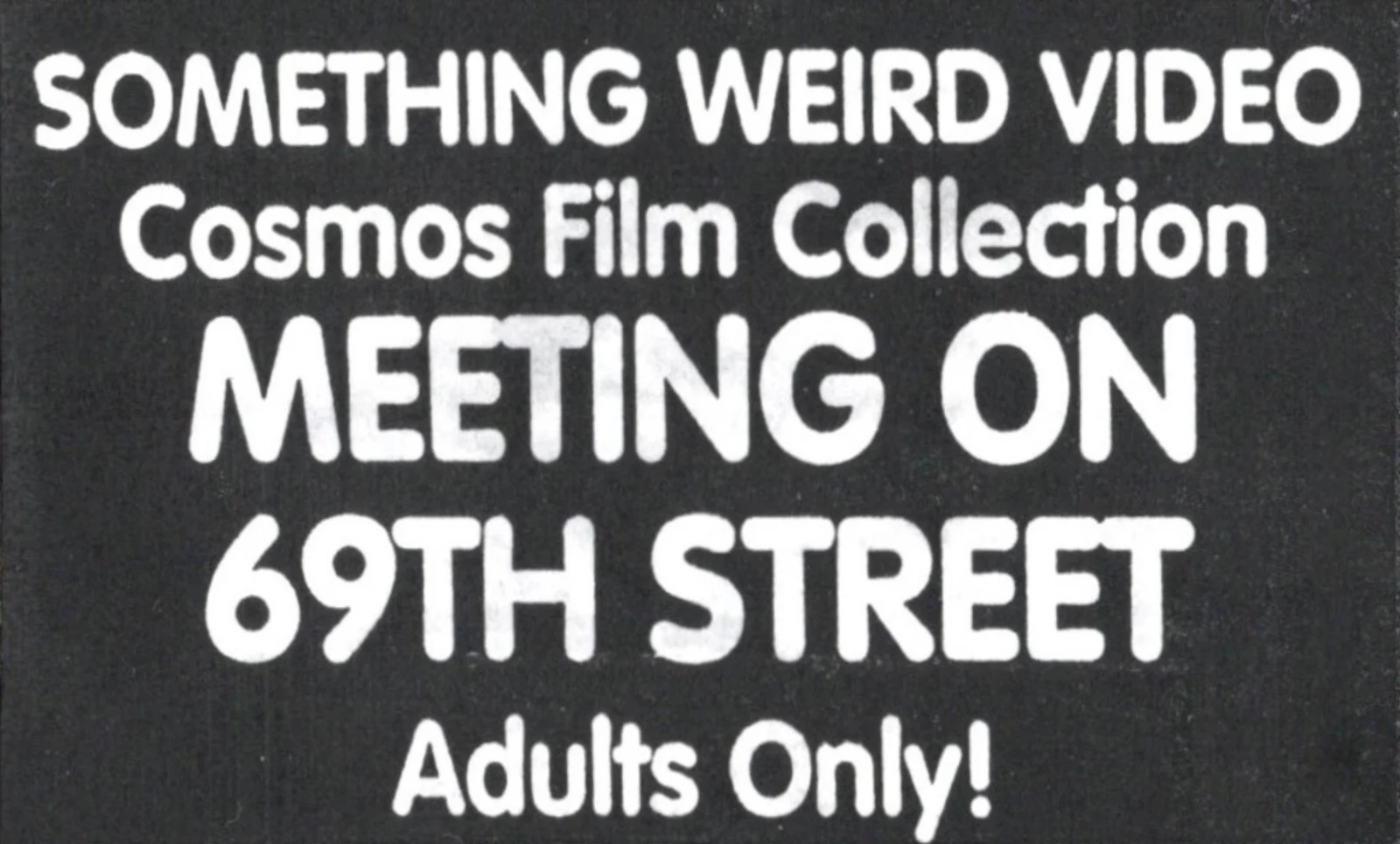 Meeting on 69th Street VHS front label scan