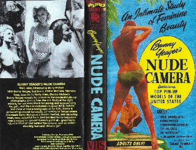 Bunny Yeager's Nude Camera VHS cover