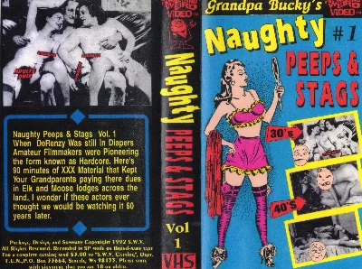 Naughty Peeps & Stags VHS cover