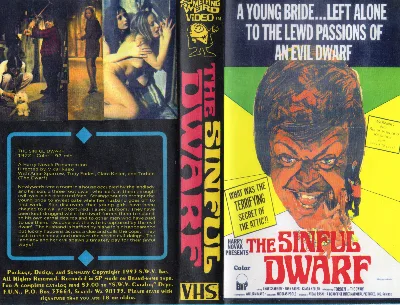 The Sinful Dwarf VHS cover