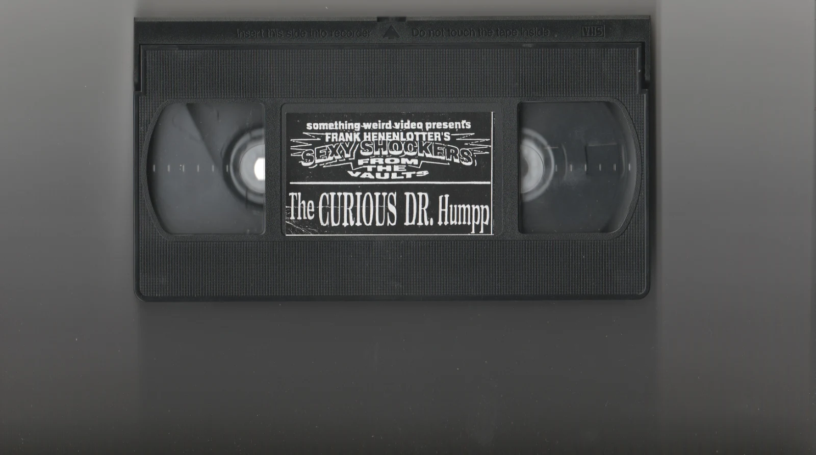 The Curious Dr. Humpp VHS front label scan