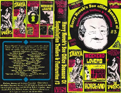 Harry Novak's Box Office Bonanza of Sexploitation Trailers & Featurettes VHS cover