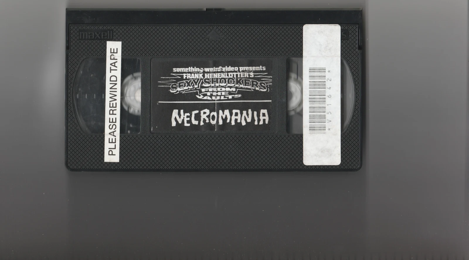 Necromania VHS front label scan