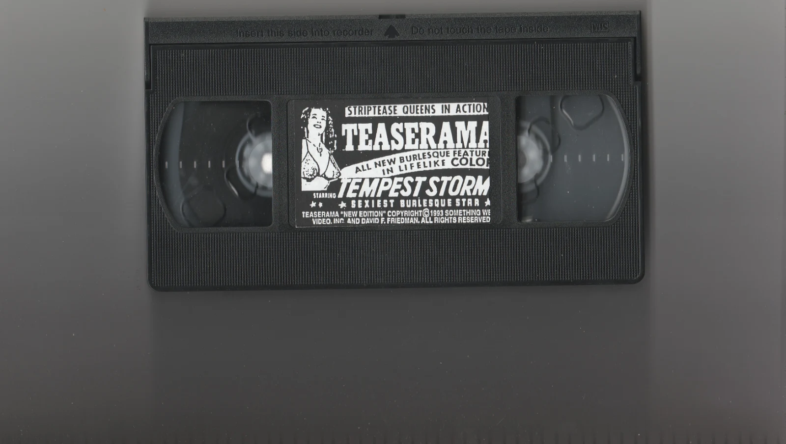Teaserama VHS front label scan