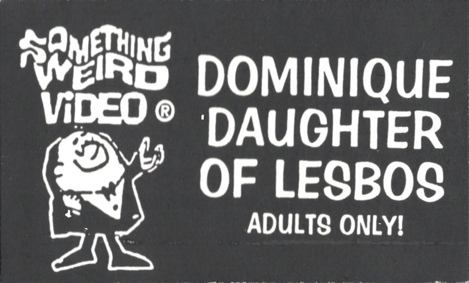 Dominique Daughters of Lesbos VHS front label scan