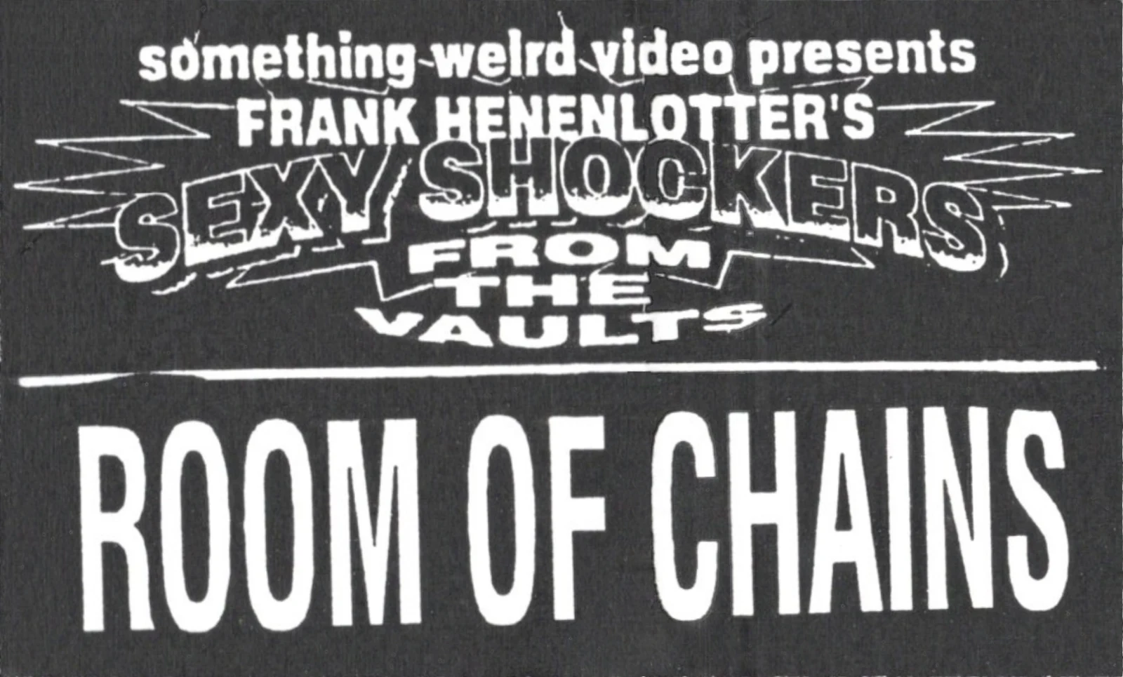Room of Chains VHS front label scan
