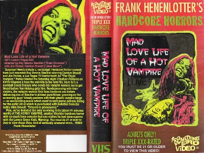 Mad Love Life of a Hot Vampire VHS cover