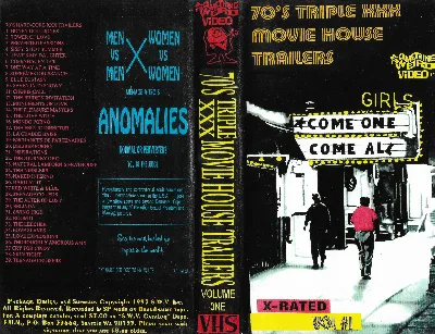 70's Triple XXX Movie House Trailers VHS cover