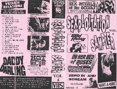 Sexploitation Sampler VHS cover