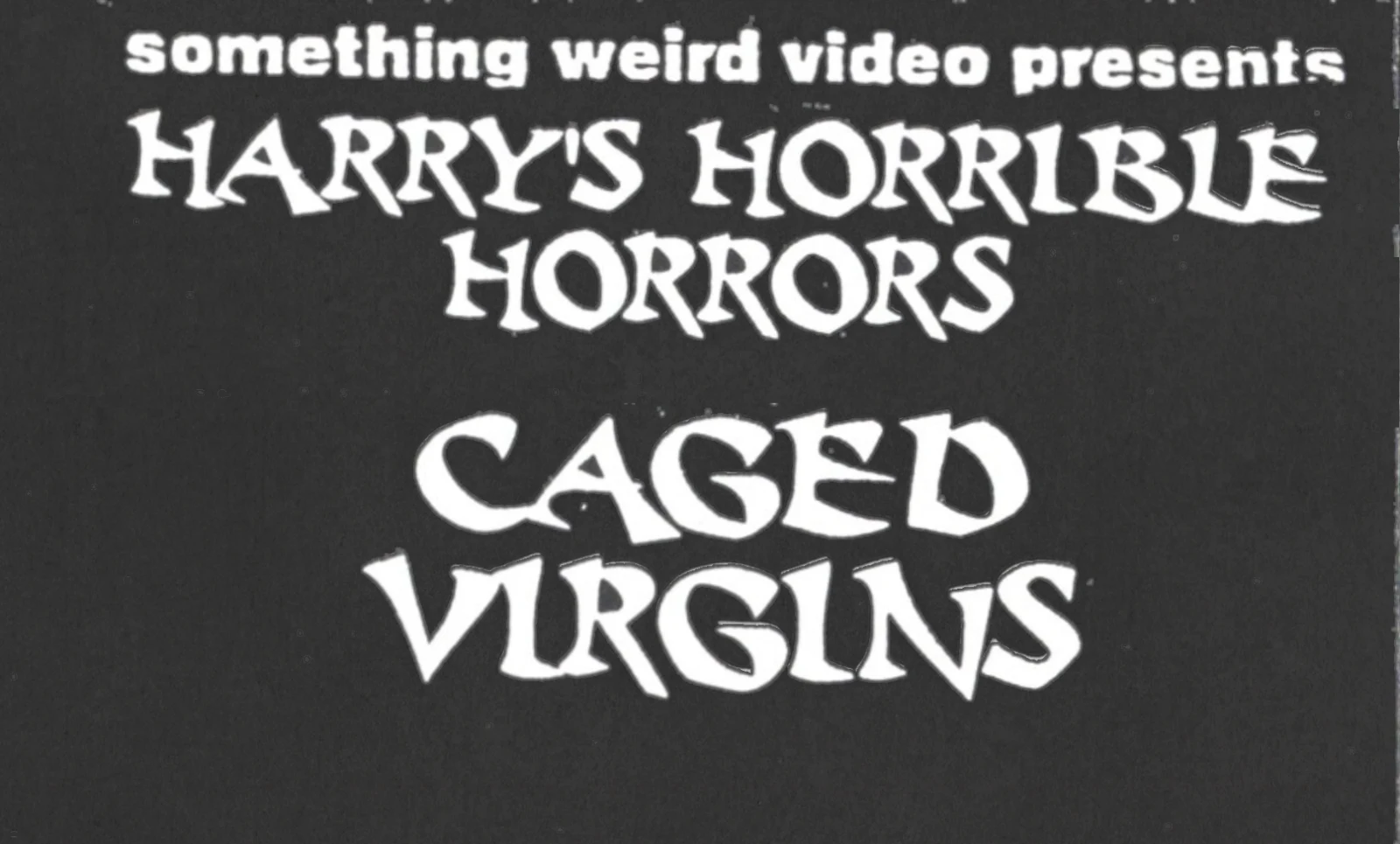 Caged Virgins VHS front label scan
