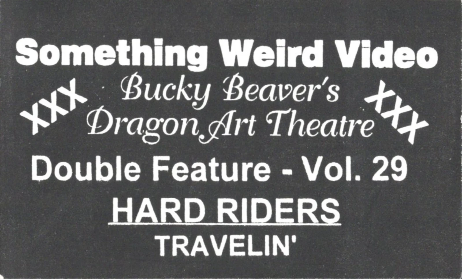 Dragon Art Theatre VHS front label scan