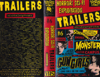Horror/Sci-Fi Exploitation Trailers VHS cover
