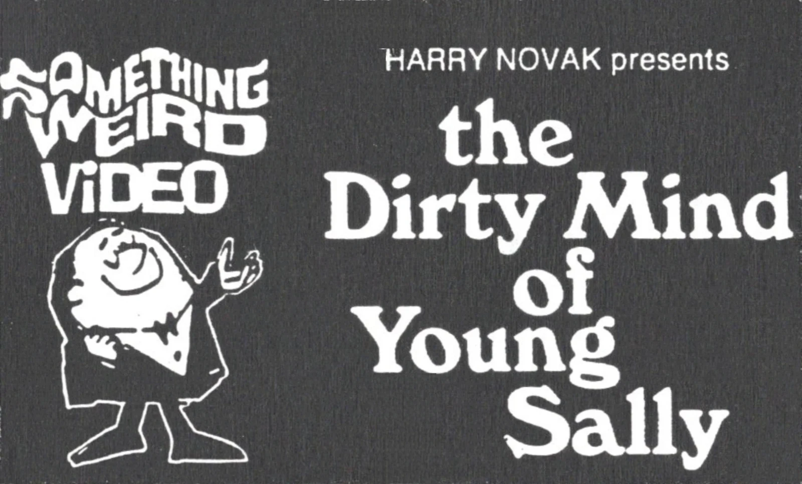 The Dirty Mind of Young Sally VHS front label scan