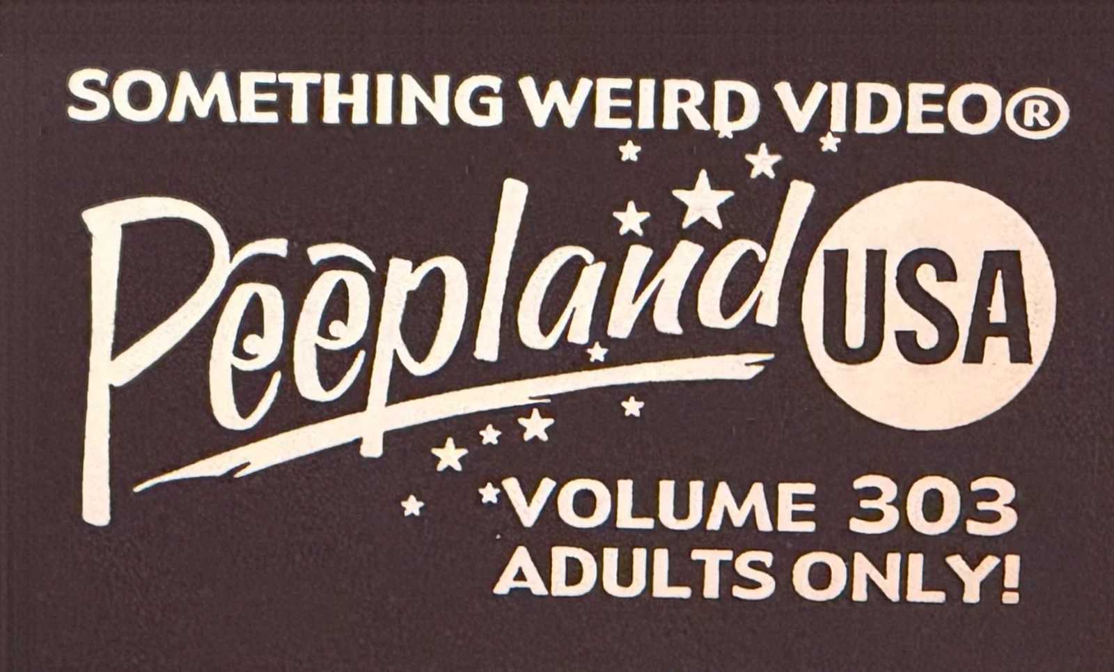 Peepland USA VHS front label scan
