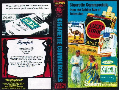 Cigarette Commercials from the Golden Age of Television VHS cover