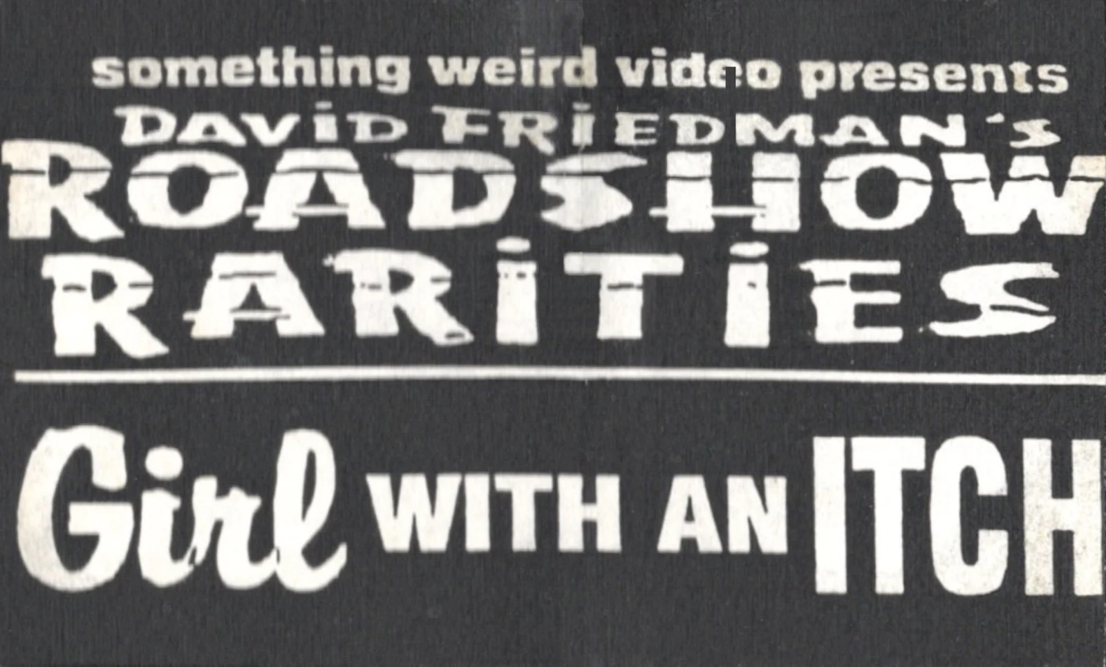 Girl with an Itch VHS front label scan