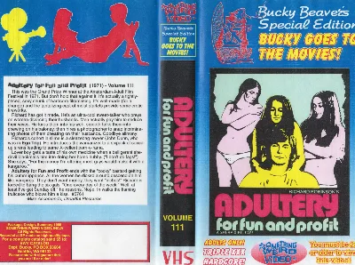 Adultery for Fun and Profit VHS cover