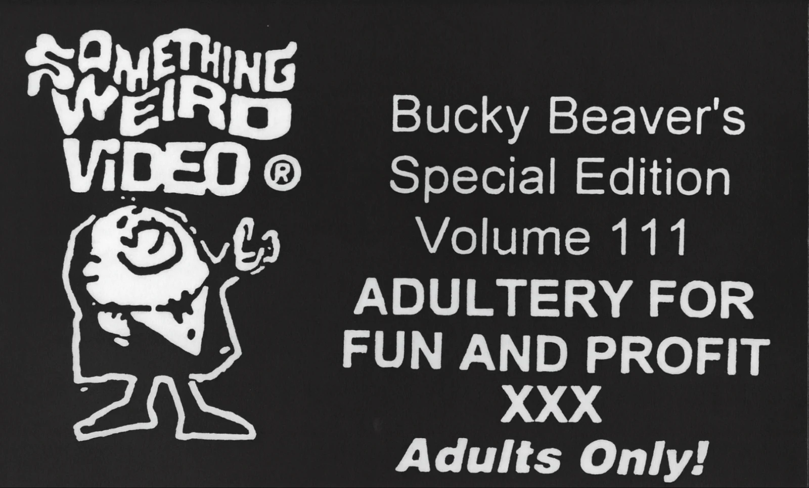 Adultery for Fun and Profit VHS front label scan