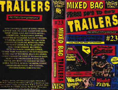 Mixed Bag of the 50's to the 80's Trailers VHS cover