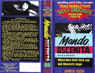 Mondo Oscenita VHS cover
