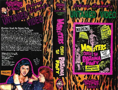 Monsters Crash the Pajama Party VHS cover