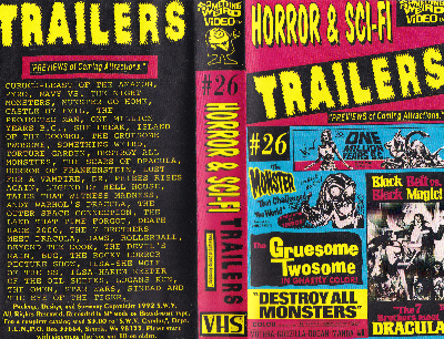 Horror & Sci Fi Trailers VHS cover