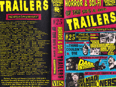 Horror & Sci Fi of the 50's and 60's VHS cover