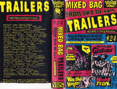 Mixed Bag of the 50's thru the 80's Trailers VHS cover