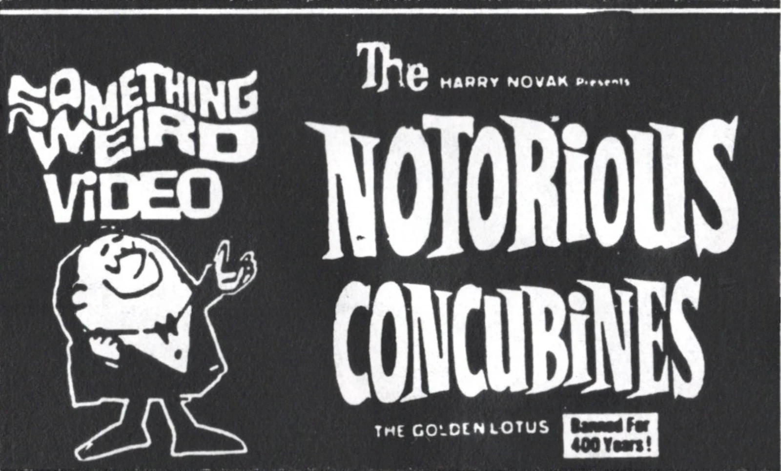 The Notorious Concubines VHS front label scan