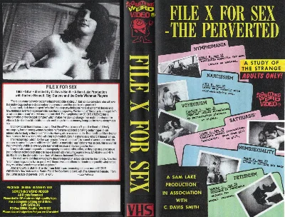 File X For Sex VHS cover