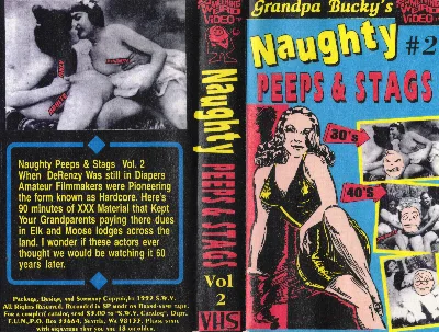 Naughty Peeps & Stags VHS cover