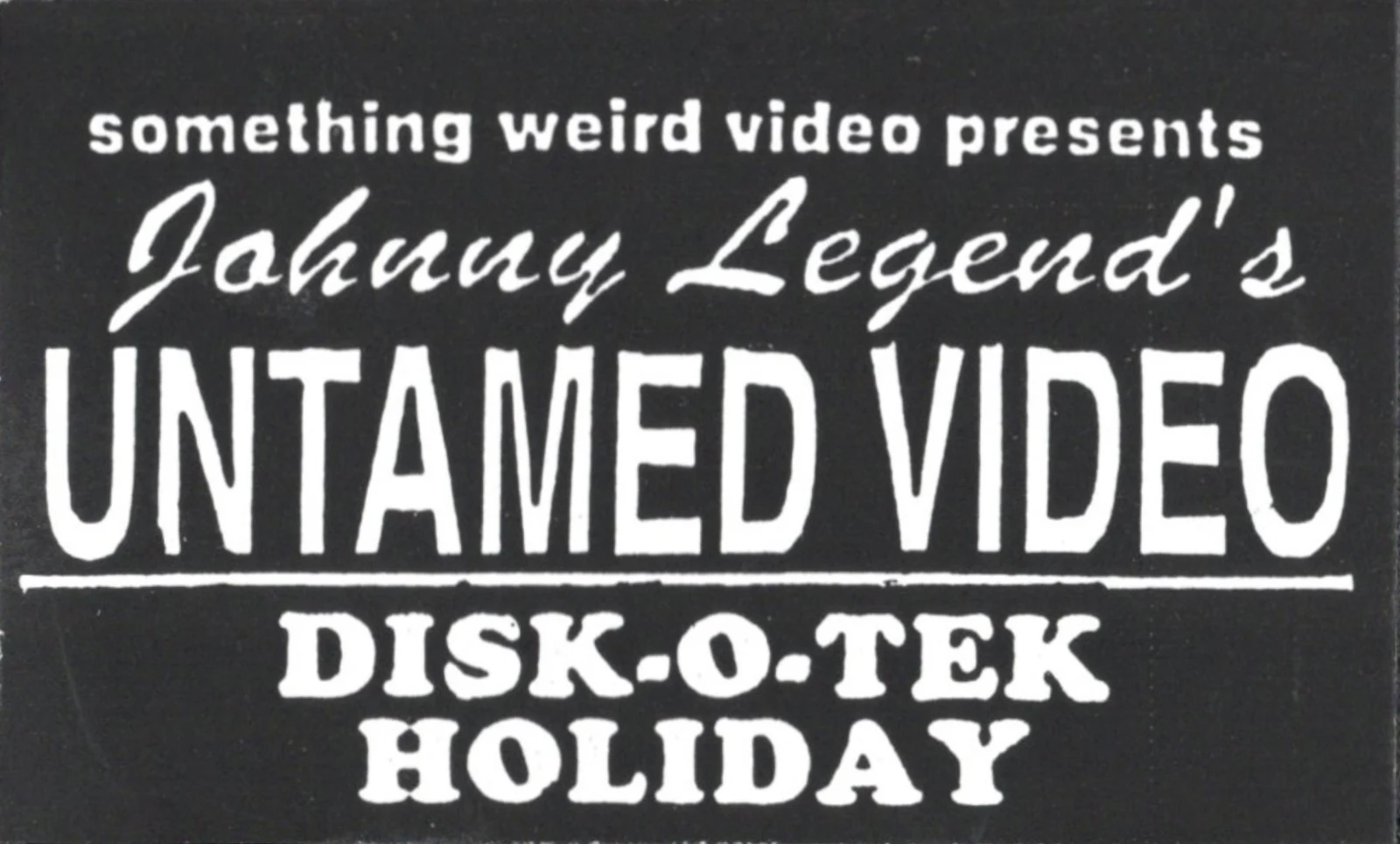 Disk-O-Tek Holiday VHS front label scan
