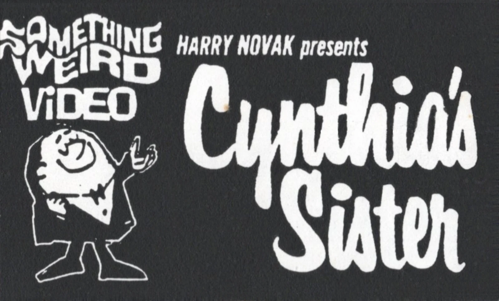 Cynthia's Sister VHS front label scan