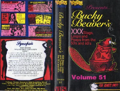 Bucky Beaver's XXX Stags, Loops and Peeps from the 50's and 60's VHS cover