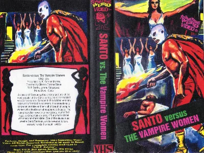 Santo vs. The Vampire Women VHS cover