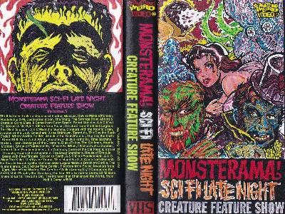 Monsterama Sci Fi Late Night Creature Feature Show Trailers VHS cover